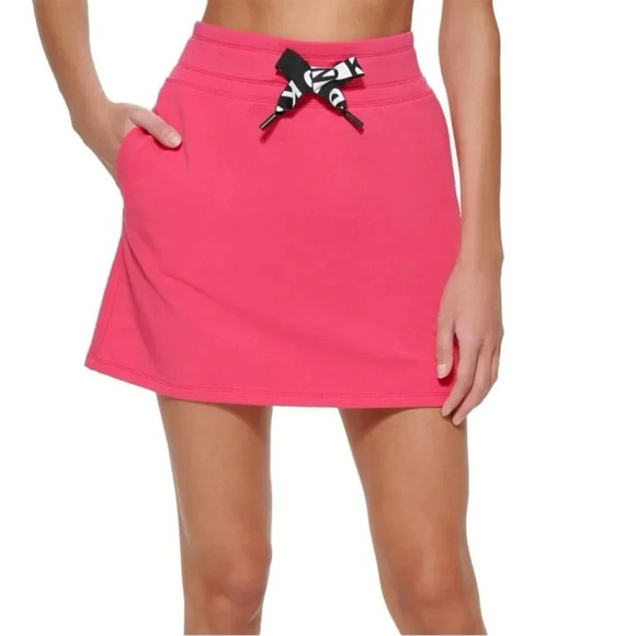 Dkny Sport Women's Logo Skirt Pink NWT - Picture 1 of 5